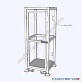 Secure Gas Cylinder Cage With Lashing Points & Forklift Pockets