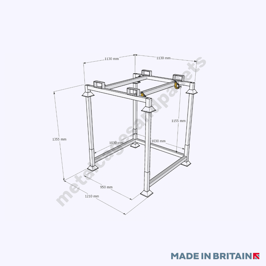 Bulkier Frame Bulk Bag Filling Frame with Removable Top for UK & Euro Pallets