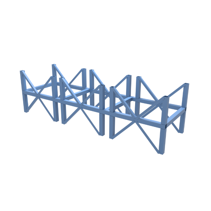 Heavy Duty Stackable Drum Racking to Store 2-3 Drums. From £795