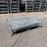 Buy used mesh galvanised foldable pallet cages, for sale now!