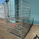 USED Stackable Pallet Cage - Collapsible Wire Mesh, 800KG Capacity