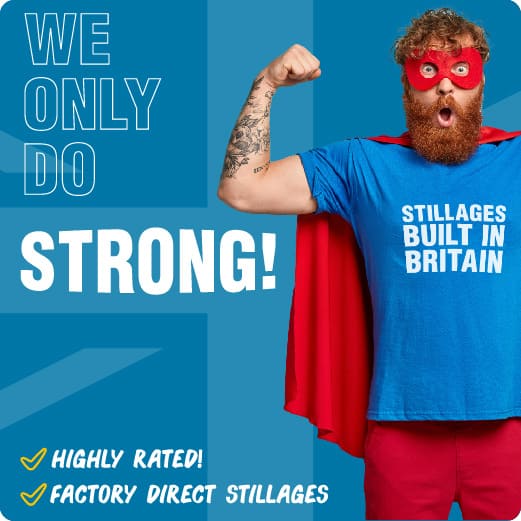 Heavy duty metal stillages, Made in Britain. Our stillages are highly rated and built in our own factory.
