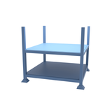 Drawing of our 2-tier metal post pallet stillage which is available up to 3 metres in length