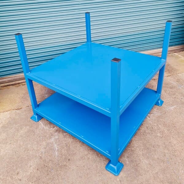 2 Tier Stacking Metal Post Pallet. Up to 890h x 1200w x 1200d £250
