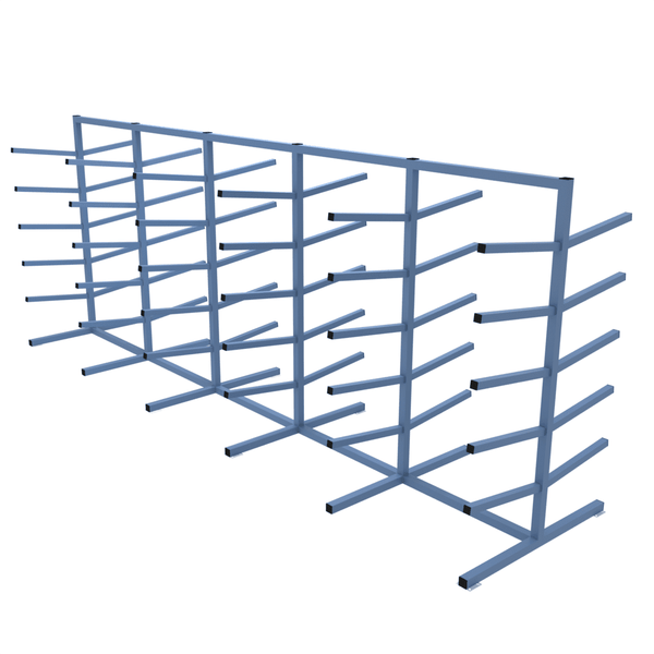 5 Metre Double Sided Pipe Storage Rack - Heavy Duty