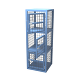 Drawing of heavy duty gas bottle cylinder storage cages with shelf