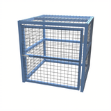Our heavy duty gas bottle storage cages are built here in the UK