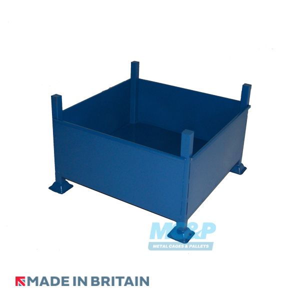 Stackable Metal Storage Stillage With Solid Sides and Base