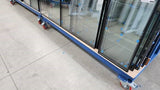 A Frame Stillage Trolleys being used to store and move glazing units around the factory