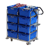 Deluxe Multi-Tier Picking Trolley for Warehouse Environments