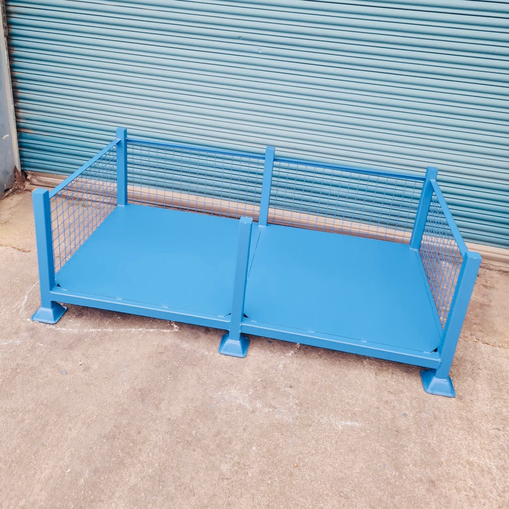 Stillage Large Mesh Stillage Storage Cage (Open Front & Solid Base) £470