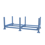 Extra strong double width metal post pallet built with heavy duty construction methods, providing a safe and reliable way to store heavy loads