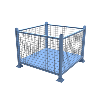 Industrial Stillage with Mesh Sides & Solid Base