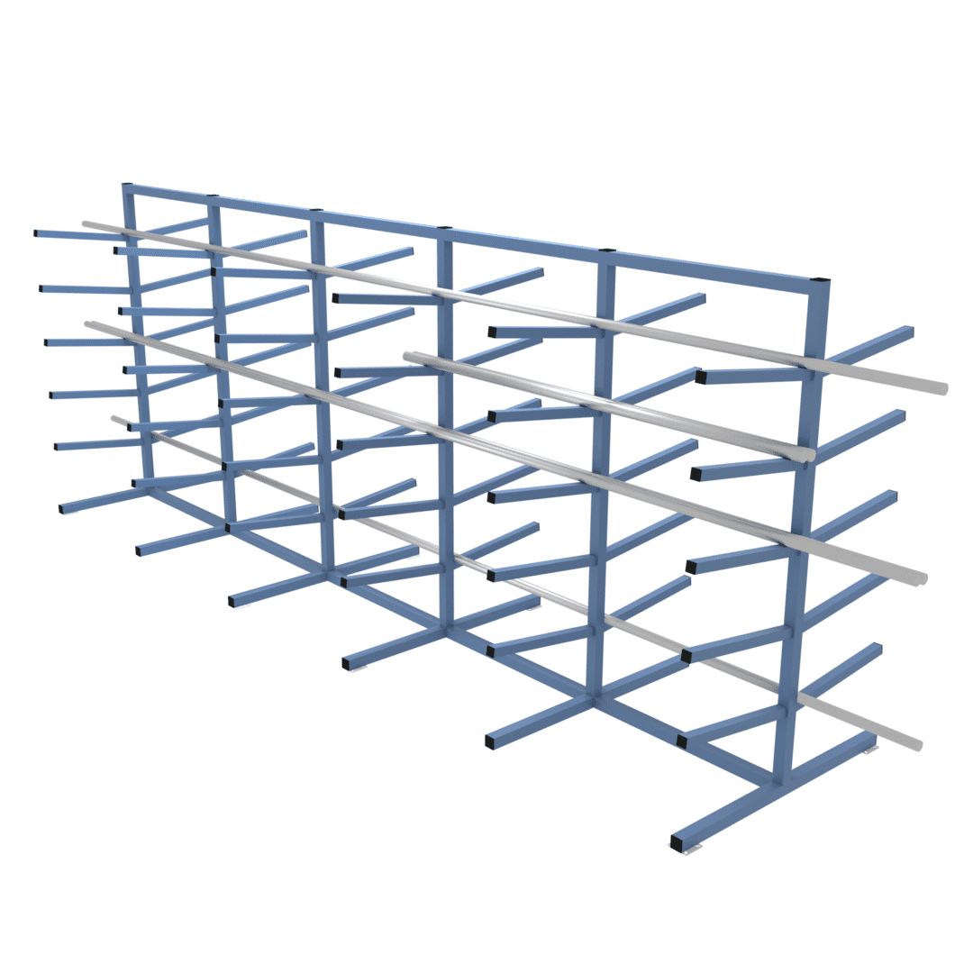 5 Metre Double Sided Pipe Tube Storage Rack