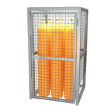 Drawing of our galvanised gas bottle storage cage for the safe and secure storage of argon gas bottles