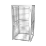 Drawing of our galvanised gas cylinder storage cage for the secure storage of argon gas cylinders