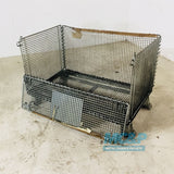 Galvanised Metal/Steel Collapsable Half Drop Front Mesh Stillage  - USED product image 2