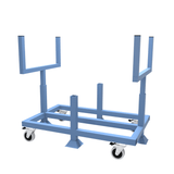 Shop for heavy duty mobile metal pipe and bar storage trolley