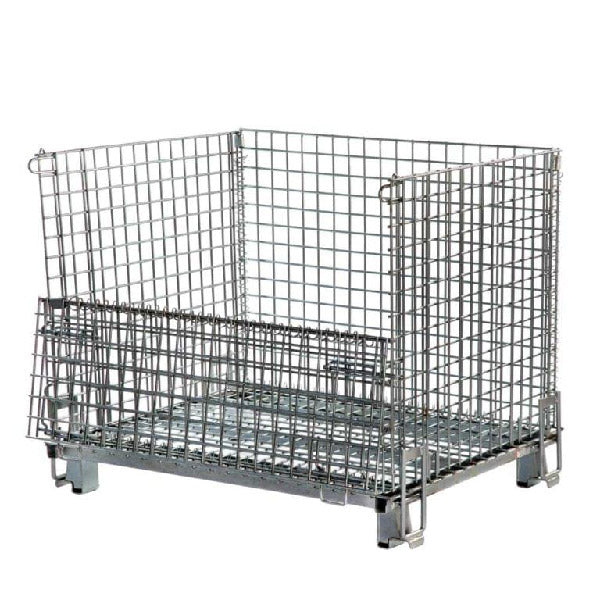 Heavy Duty - Collapsible Wire Mesh Pallet Cage, 1200KG £132