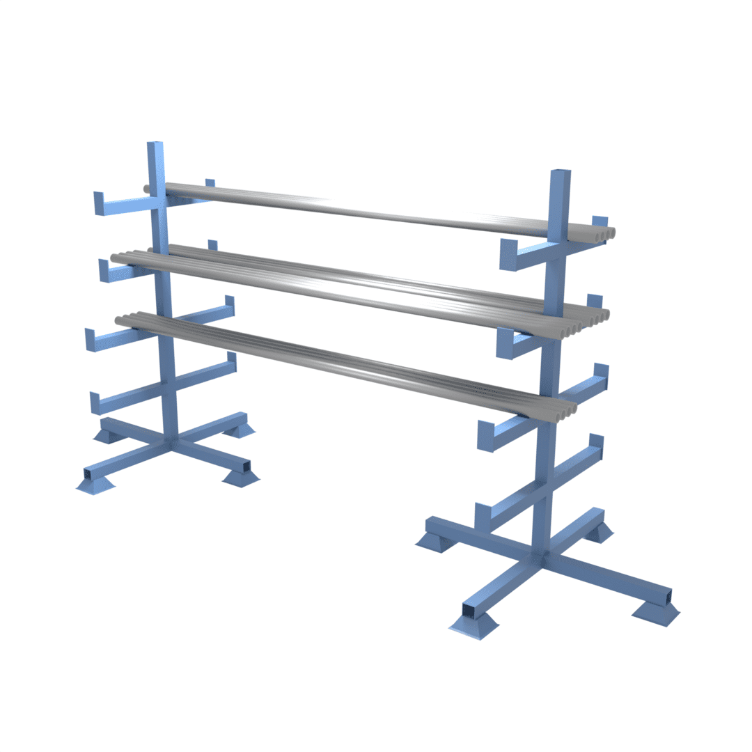 Our heavy duty pipe and rod storage rack is perfect for industrial and manufacturing environments