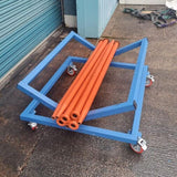 Heavy duty v cart mobile pipe trolley for sale