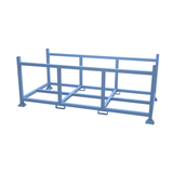 Drawing of our large metal pipe stillage for the storing of pipe and tubing products, available in lengths to 4.5 metres