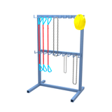 Lifting slings and straps storage with additional storage capacity