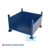 Metal Stillage with Solid Sides and Open Front