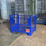 Photo of heavy duty collapsible pallet cage - available to purchase from our store