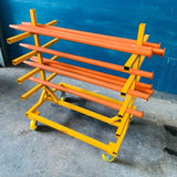 Mobile Pipe Trolley Being Loaded With Items - Shop For Mobile Pipe Trolleys