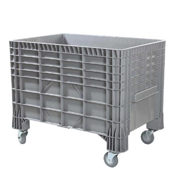 Shop for industrial plastic box pallets mounted on castor wheels