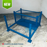 Combined Post Pallet and Mesh Storage Cage, ideal for Storing Pipes, Rods, Tubes etc.