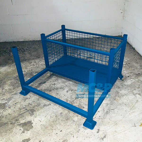 Pipe Racking Cage Pipe Stillage With Fittings Storage Compartment 1000KG SWL £225
