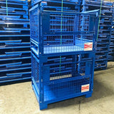 Stackable and Collapsible gitterbox pallet cages for sale - shop online now!