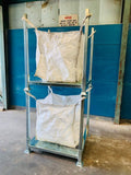 Stackable bulk or builders bag holding frames