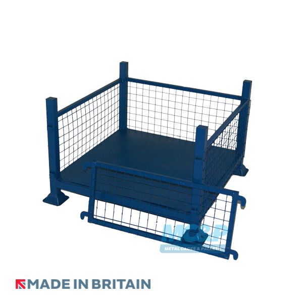 Stackable Mesh Sided Stillage With Removable Front and a 1 Ton Safe Working Load