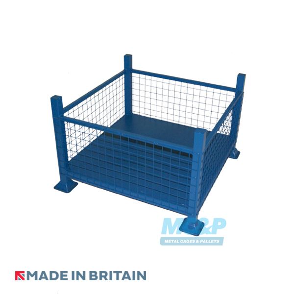 Stackable Mesh Sided Stillage with Solid Base
