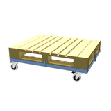 UK Pallet Dolly / Trolley for UK Sized Wooden Pallets