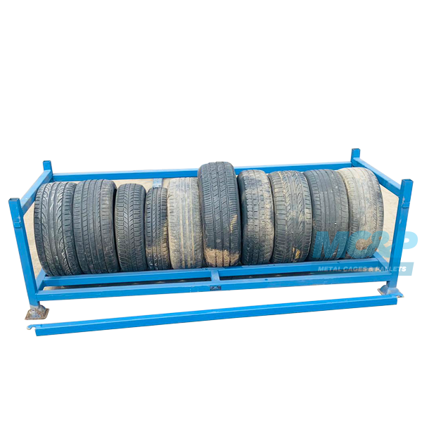 Stackable Tyre Stillage Rack With Lift Off Front. £670.