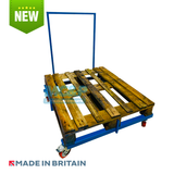UK Pallet Dolly With Heavy Duty Castor Wheels and Handle